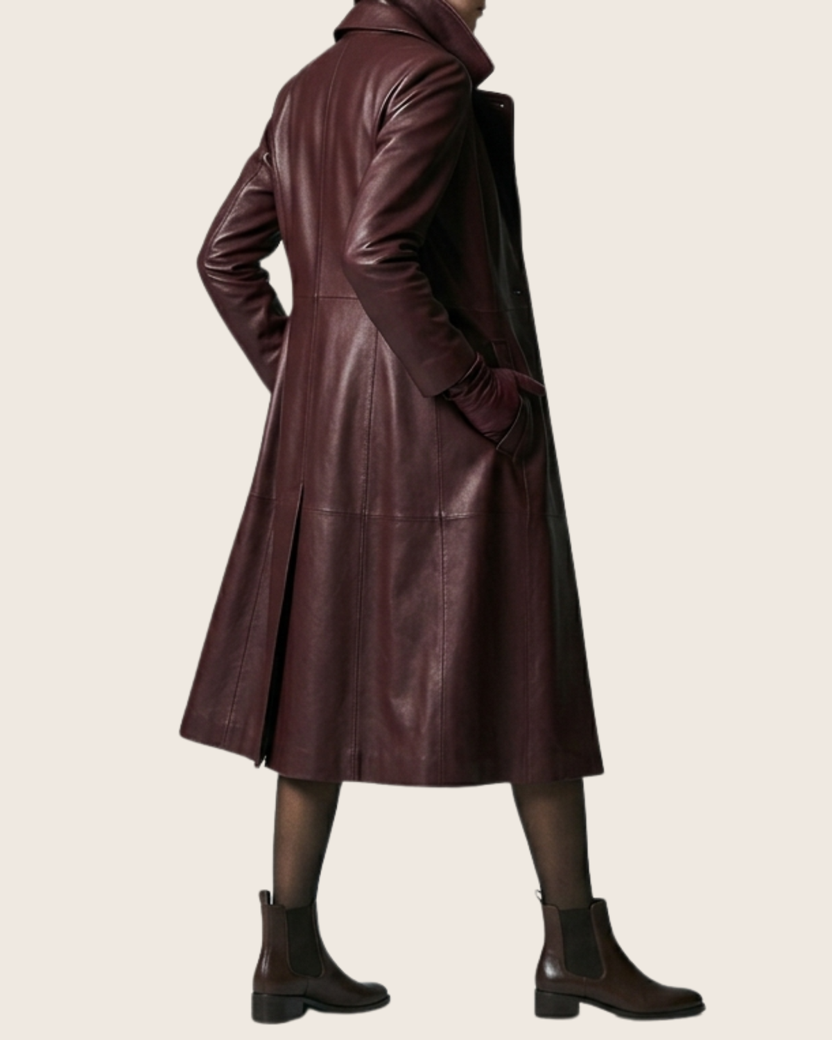 Leather Long Coat